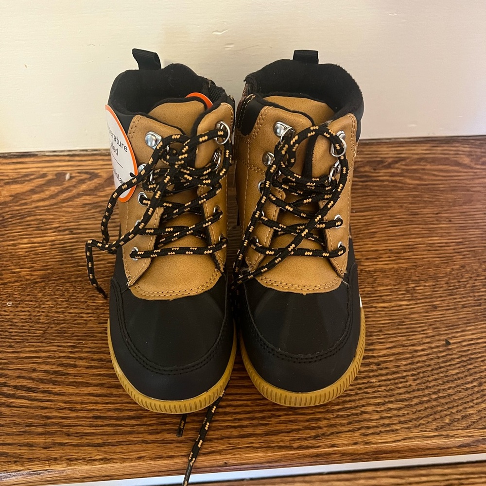Kids Black and Tan Boots